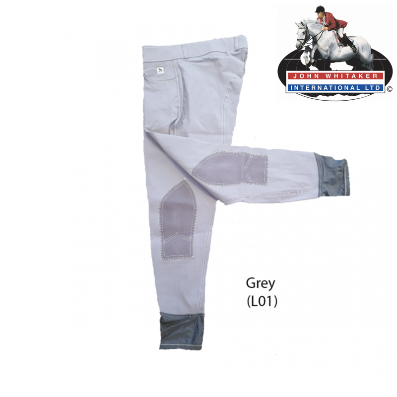 John Whitaker Ladies Ivy Check Breeches - Grey