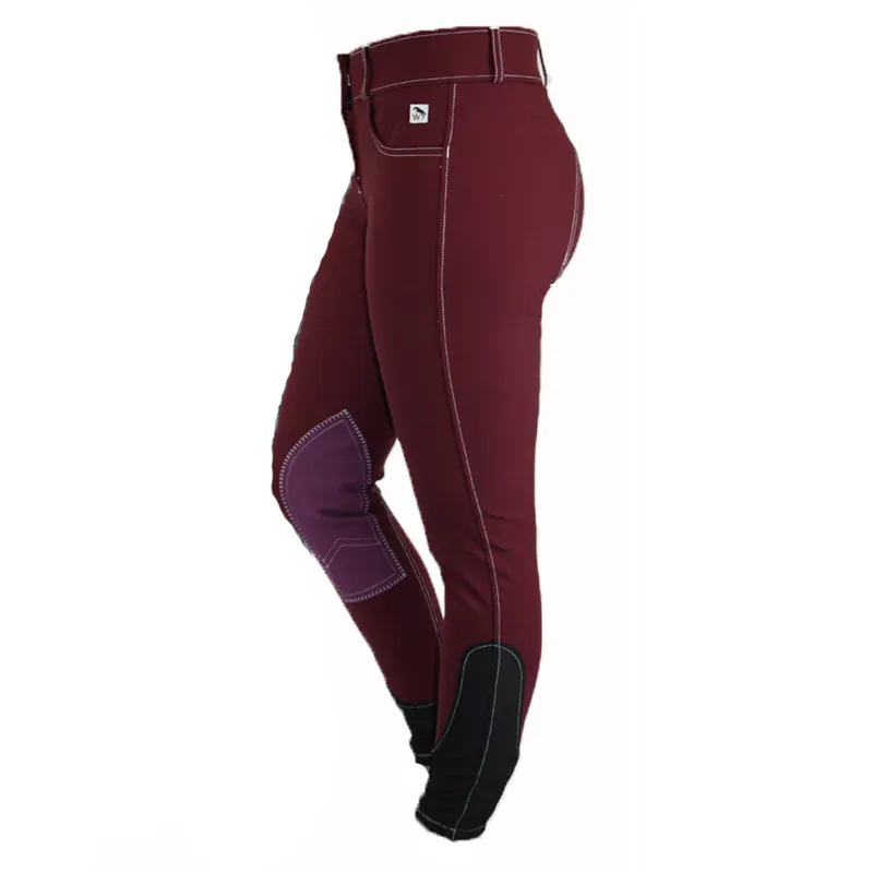 John Whitaker Ivy Ladies Breeches - Burgundy