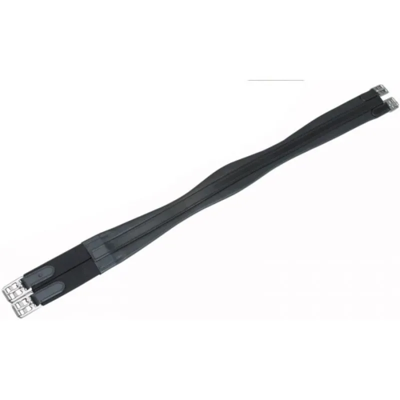 Jeffries Vagabond Girth with Elastic Ends - Black