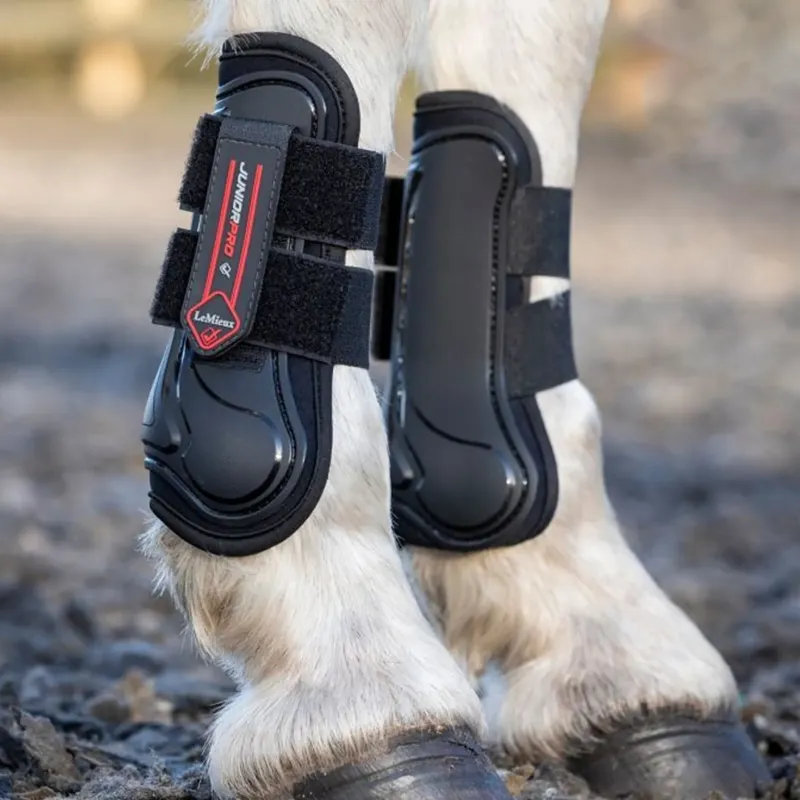 LeMieux Junior Pro Tendon Boots - Black-2
