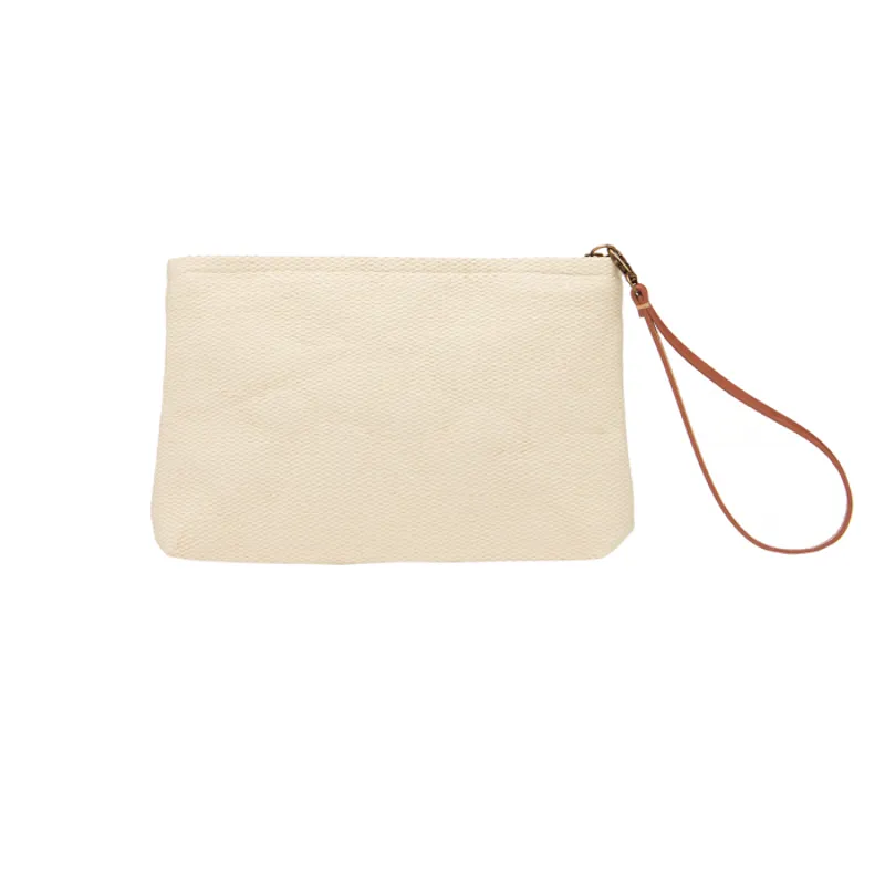 Joules Como Printed Zip Pouch Bag - Gold Bee