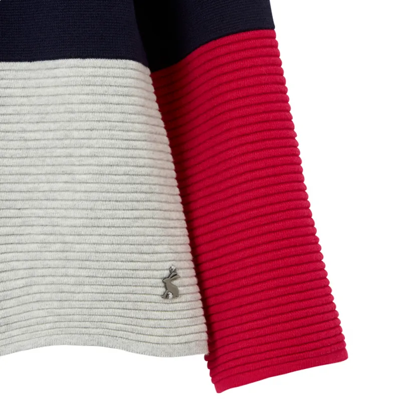 Joules Ladies Valencia Milano Stitch Jumper - French Navy-2