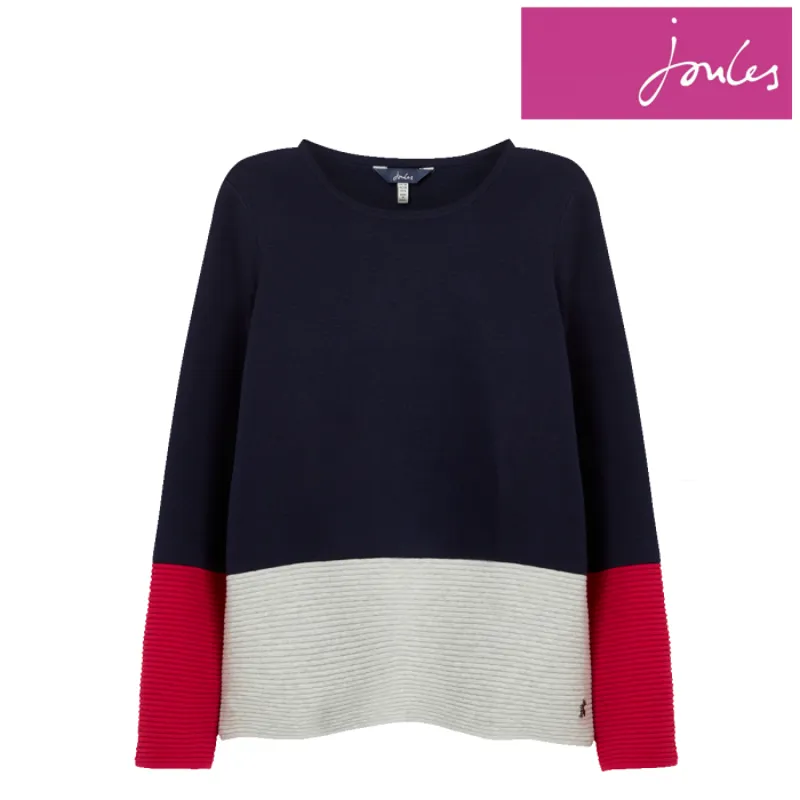 Joules Ladies Valencia Milano Stitch Jumper - French Navy-3