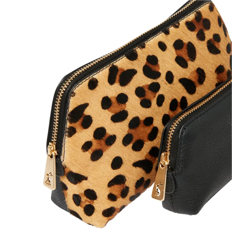 Joules Peplow Leather Purse Gift Set - True Black-1