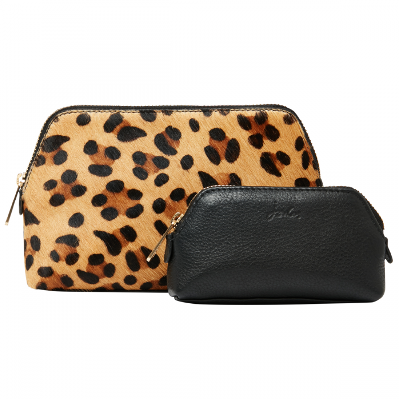 Joules Peplow Leather Purse Gift Set - True Black-2