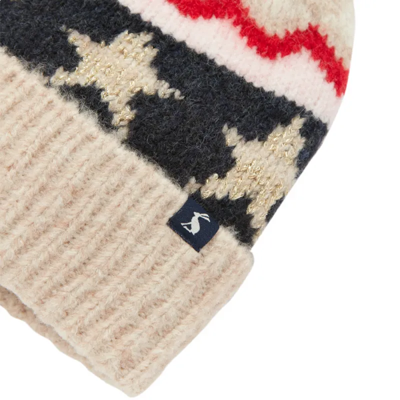Joules Wilbury Fairisle Hat - Oat Fairisle-2