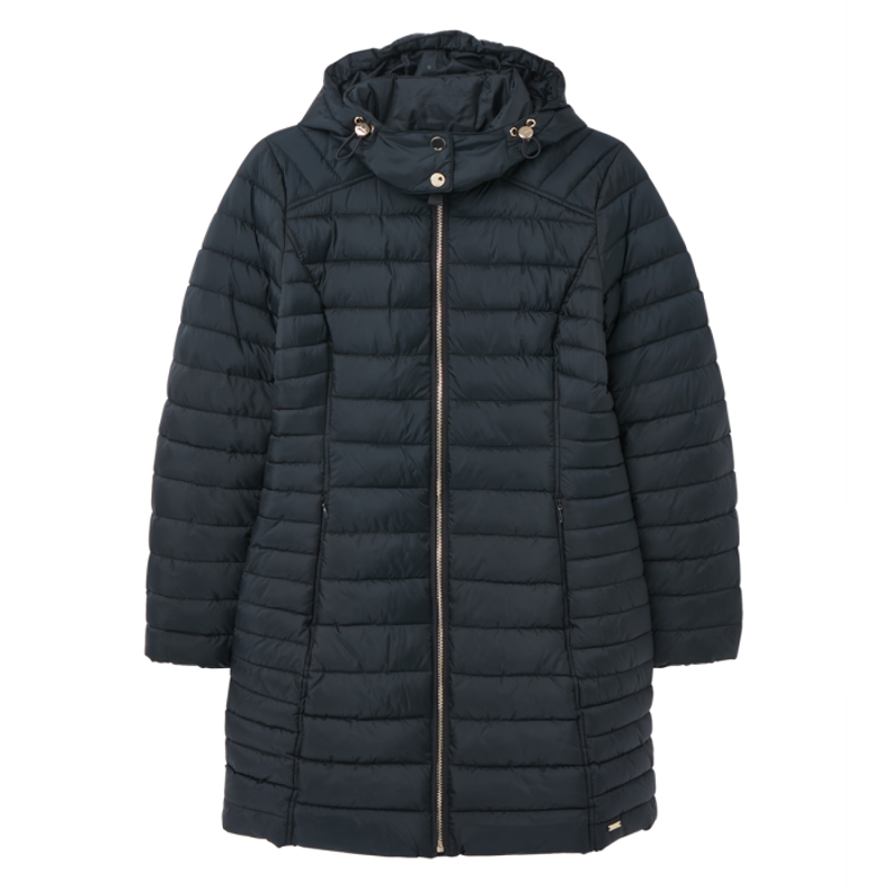 Joules Canterbury Long Luxe Padded Jacket - Navy-2