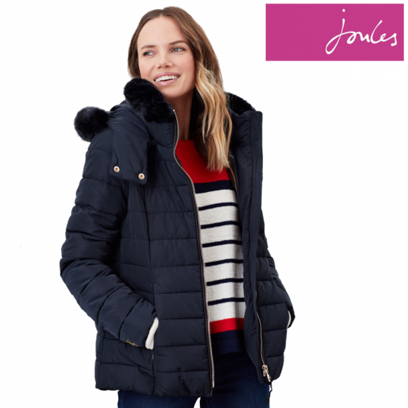 Joules Cassington Padded Coat - Navy-4