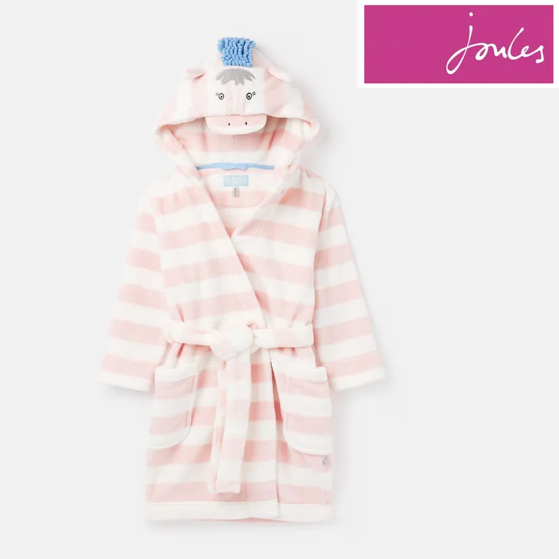 Joules Giddy Dressing Gown - Jasmine Stripe Horse