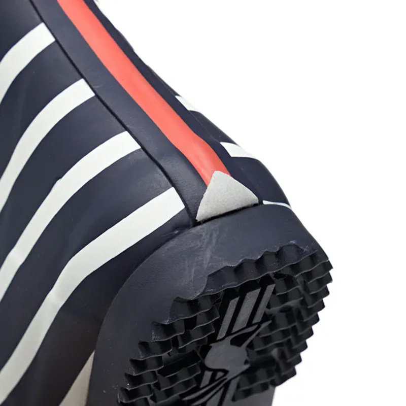 Joules Junior Roll Up Wellies - Navy Stripe-1