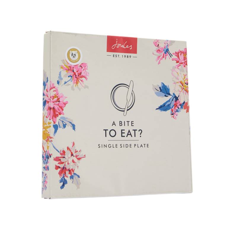Joules Porcelain Printed Side Plate - Grey Dog-1