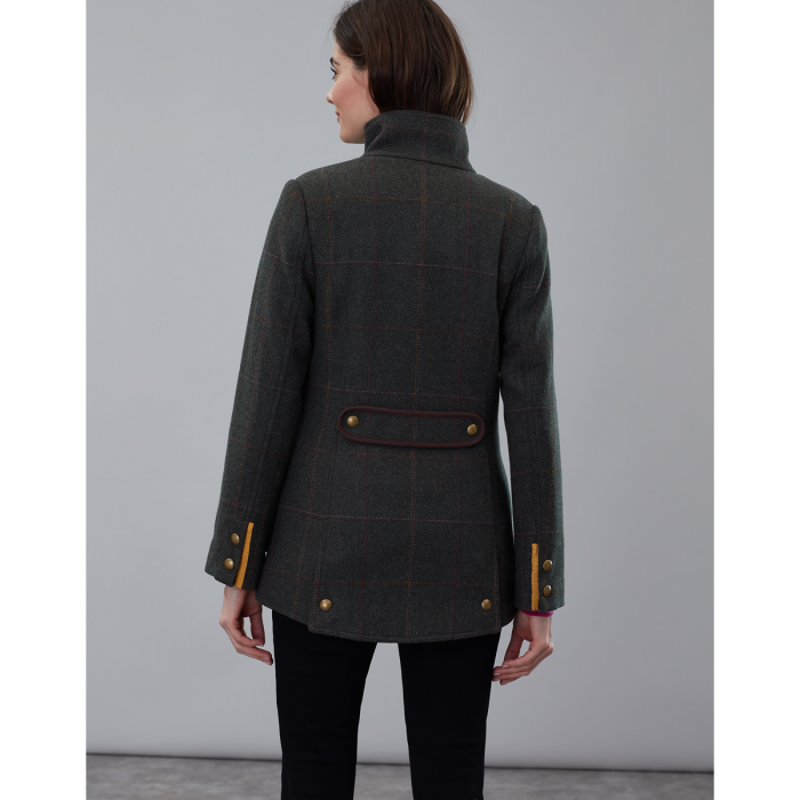 Joules Fieldcoat Tweed Jacket - Dark Green Tweed-2