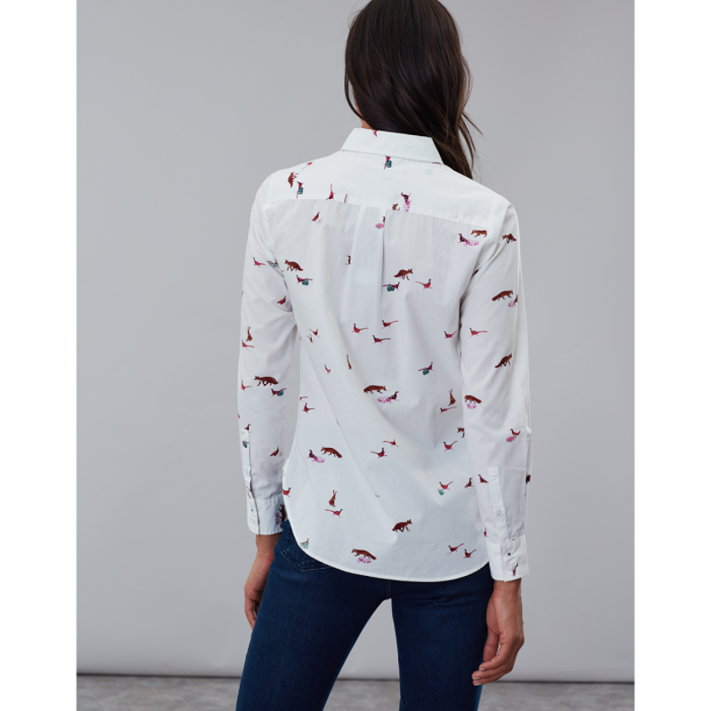 Joules Lucie Ladies Woven Shirt - Country Animals-2