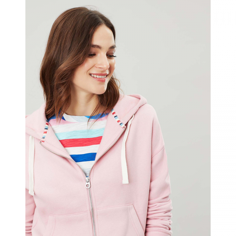 Joules Kirstie Neat Fit Hoodie - Pale Pink-1