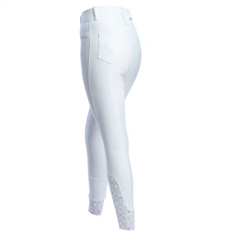 Just Togs Valentina Ladies Breeches - White-1