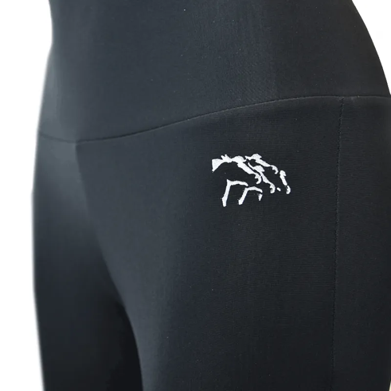 For Horses Ladies Junie Pull On Breeches - Black-3