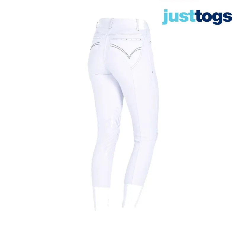 Just Togs Ladies Crystal Breeches - White