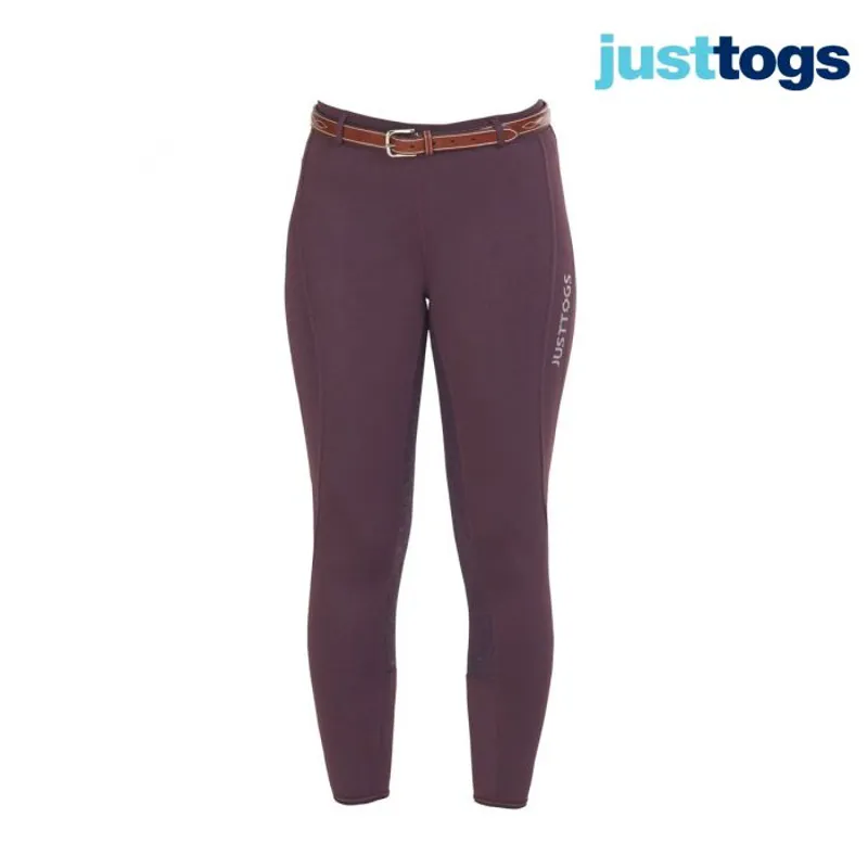 Just Togs Hudson Ladies Rider Tights - Plum