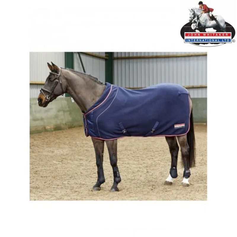John Whitaker London Roll Neck Fleece Rug - Navy 