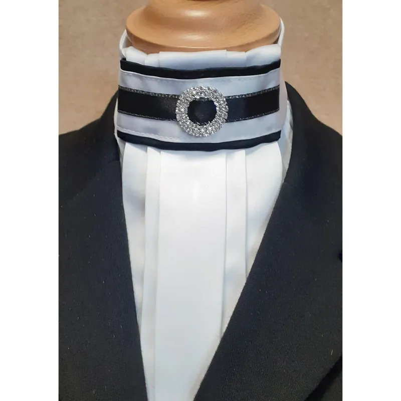 ShowQuest Kendra Ready Tied Stock - White/Black