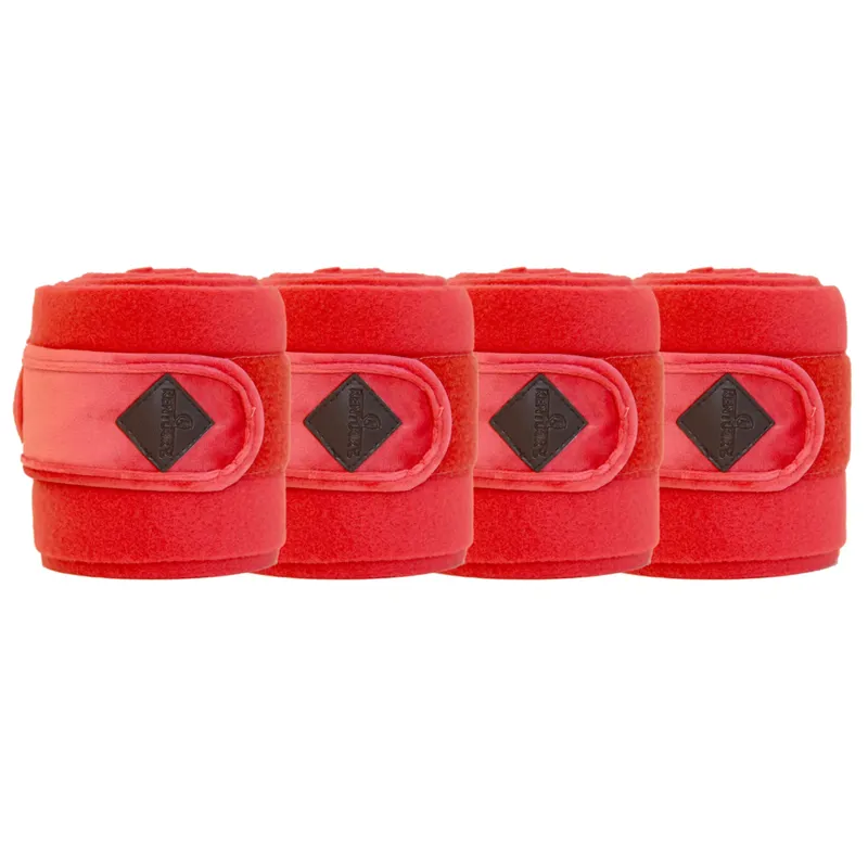Kentucky Velvet Polar Fleece Bandages - Red-2
