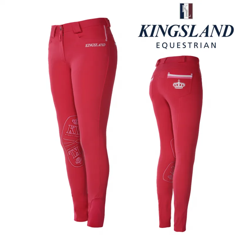Kingsland Keomi Knee Patch Ladies Breeches - Pink Raspberry