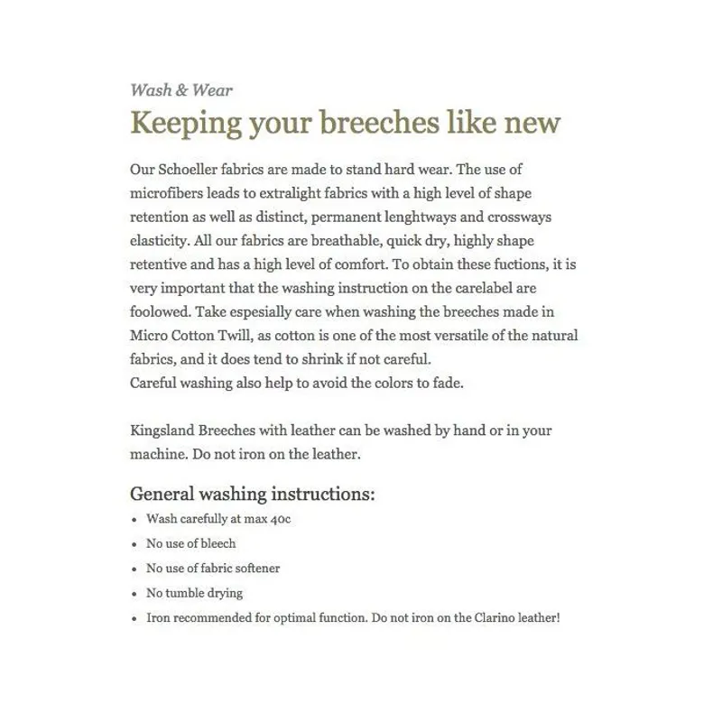 Kingsland Katie Technical Micro Fabric Breeches - White-2