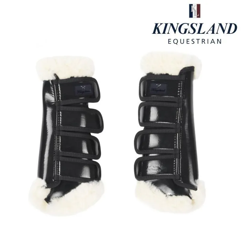 Kingsland Coig Hind Brushing Boots - Black