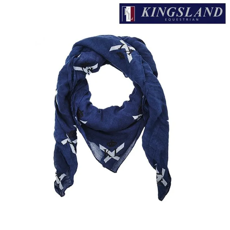 Kingsland Como Wool Scarf KLD-AC-552 -Blue-1