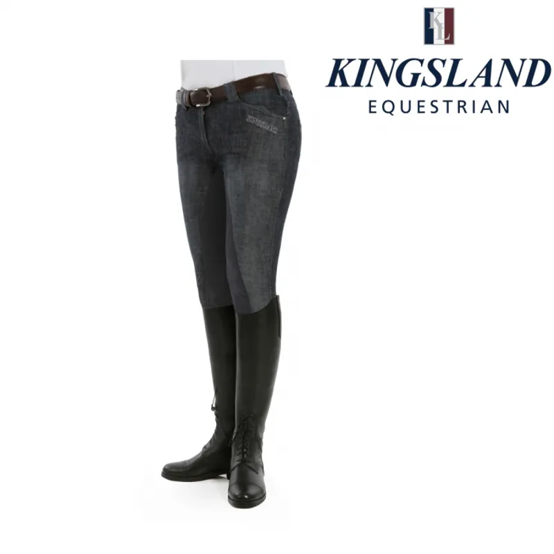 Kingsland Kelly Ladies Denim Breeches - Blue