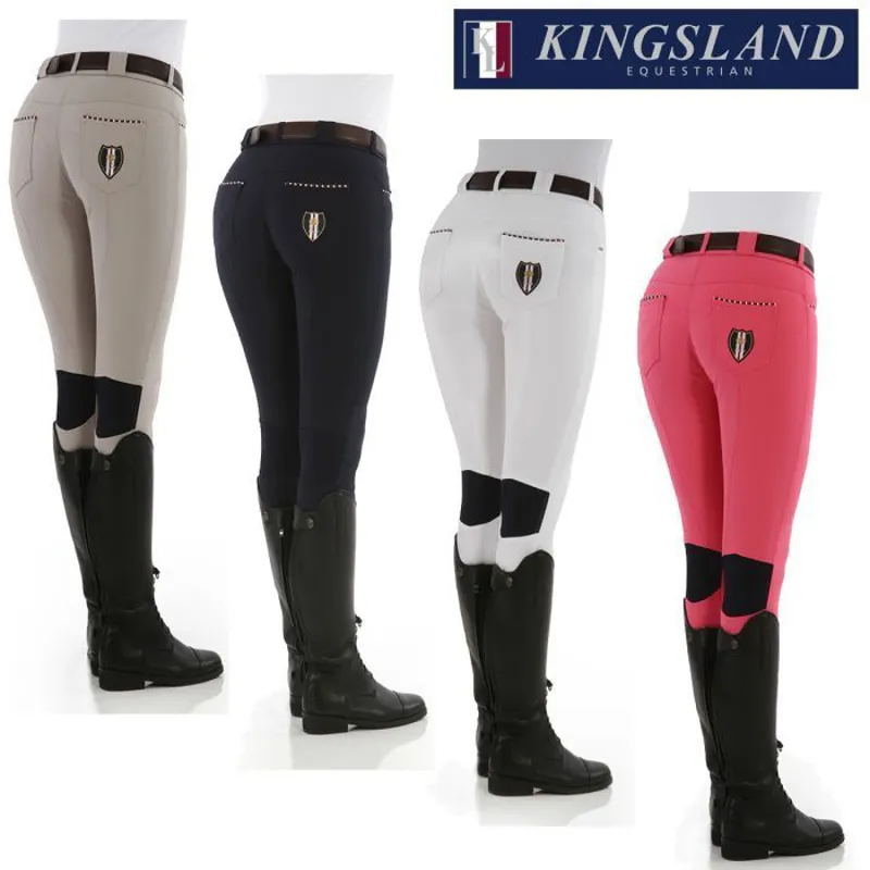 Kingsland Kelly Ladies Slim Fit Breeches 132-SB-786 - Scholler Silver-1