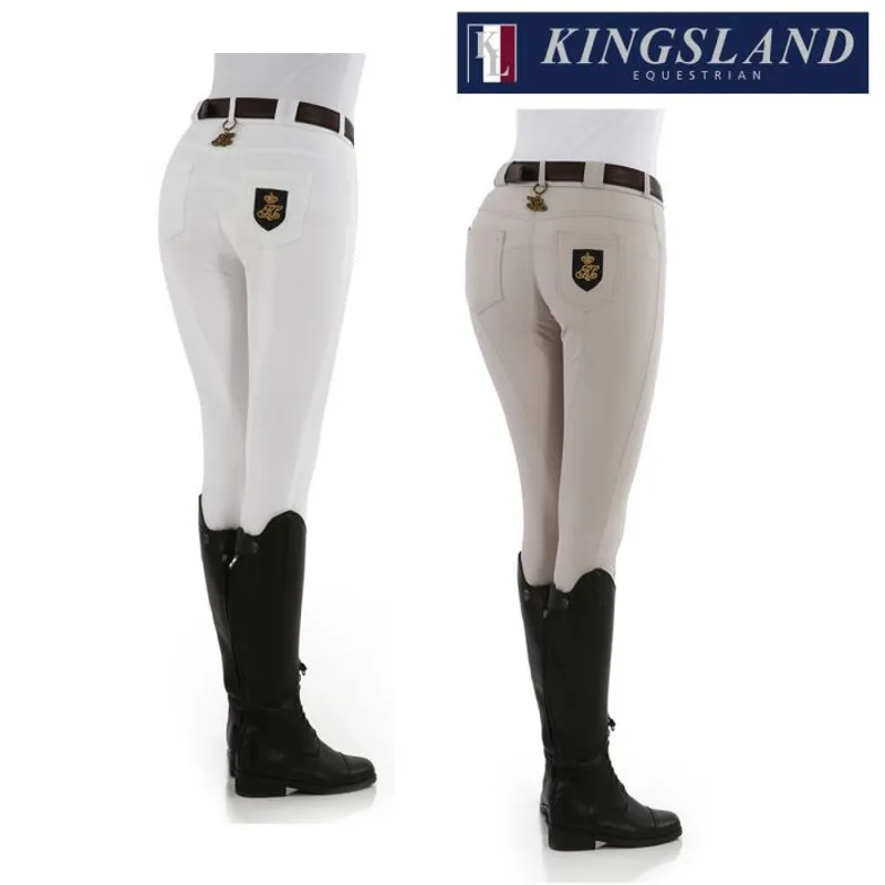 Kingsland Karen Ladies Curvy Fit Breeches 132-SB-787 - White-1