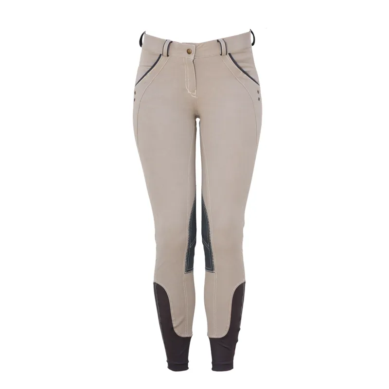 Horseware Denim Knee Patch Breeches - Grey Denim