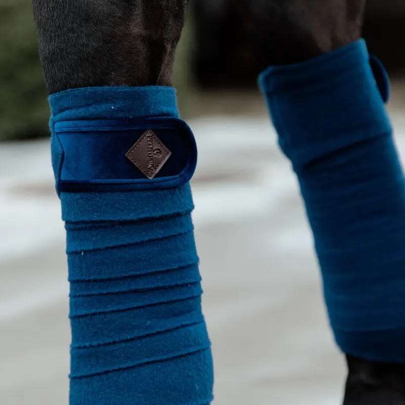 Kentucky Velvet Polar Fleece Bandages - Navy-1