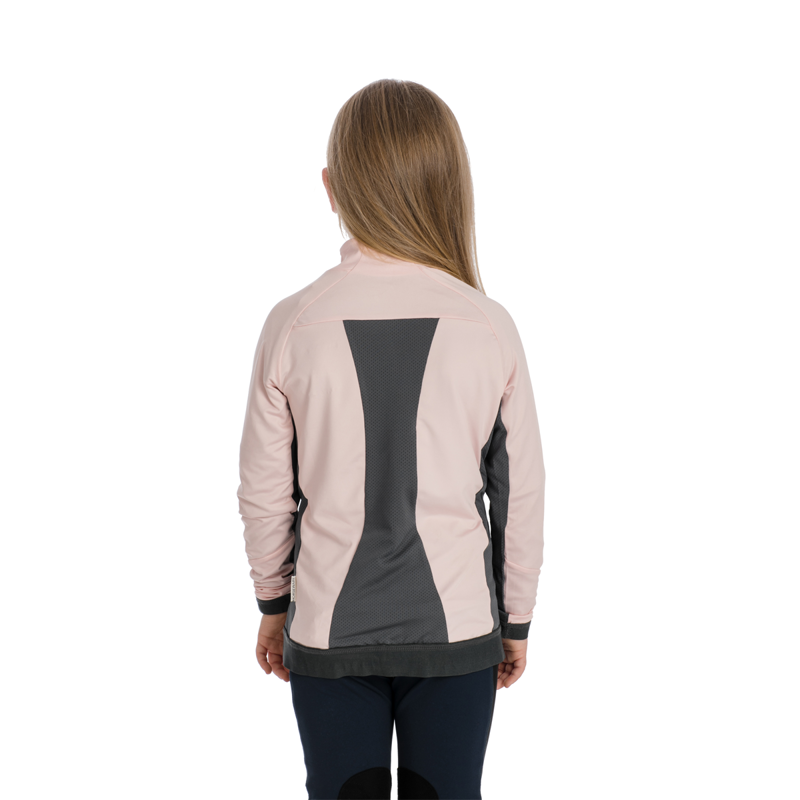 Horseware Kids Lana Tech Full Zip Top - Pink/Grey-1