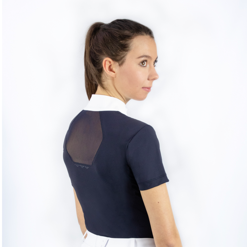 Coldstream Lanark Ladies Show Shirt - Navy-5