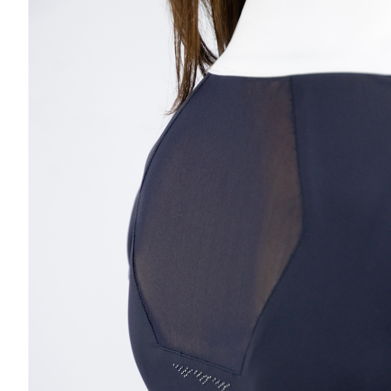 Coldstream Lanark Ladies Show Shirt - Navy-3