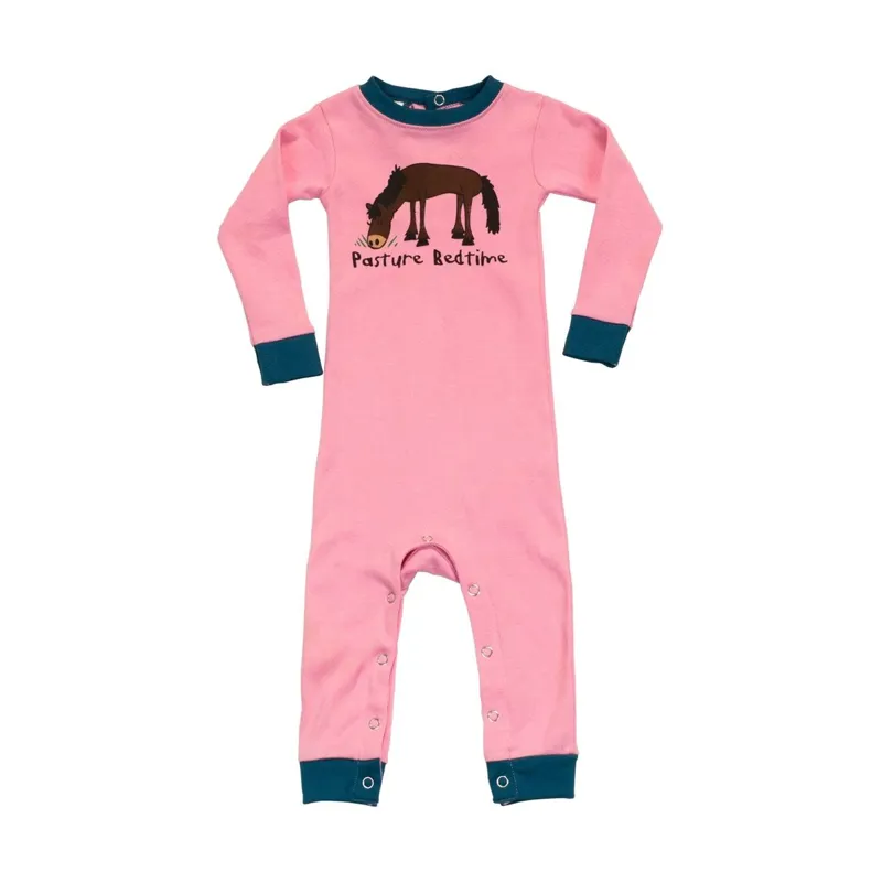 LazyOne Pasture Bedtime Infant Sleepsuit - Pasture Bedtime Pink