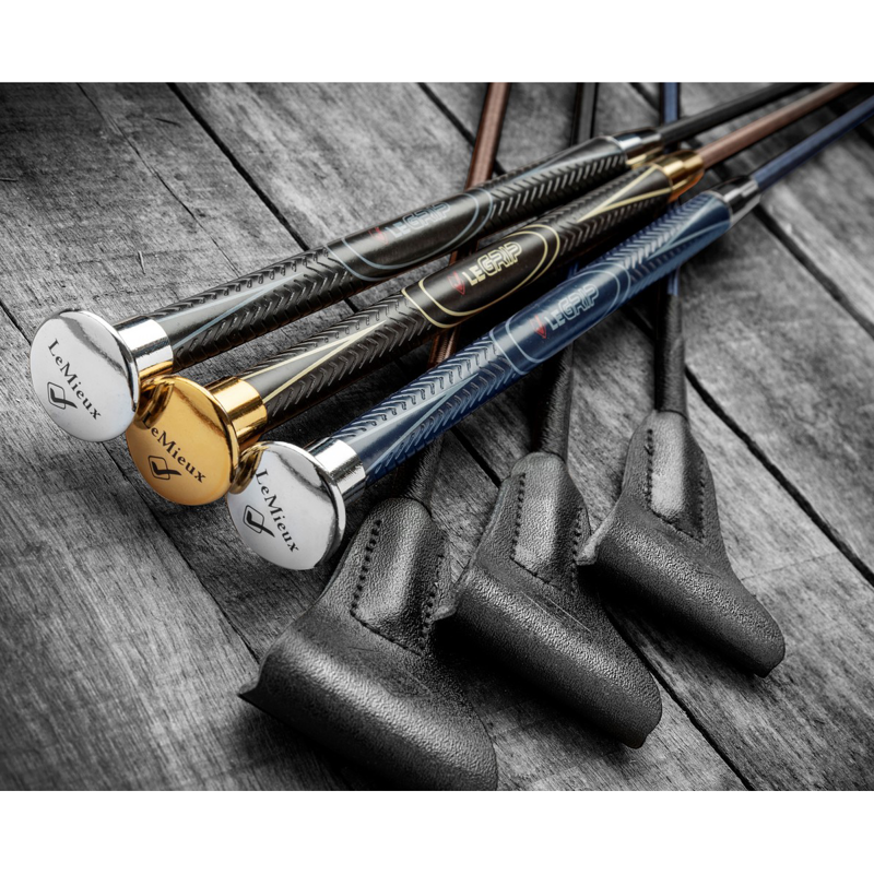 LeMieux LeGrip Jumping Whip - Brown-1