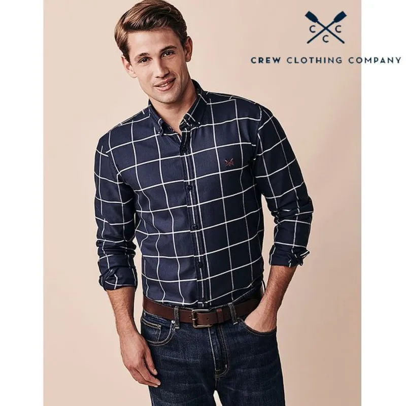 Crew Clothing Leighton Slim Shirt - Heritage Navy