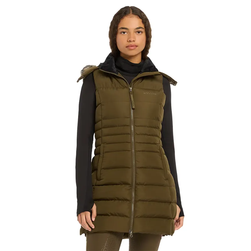 LeMieux Ladies Harper Longline Puffer Gilet - Alpine-3