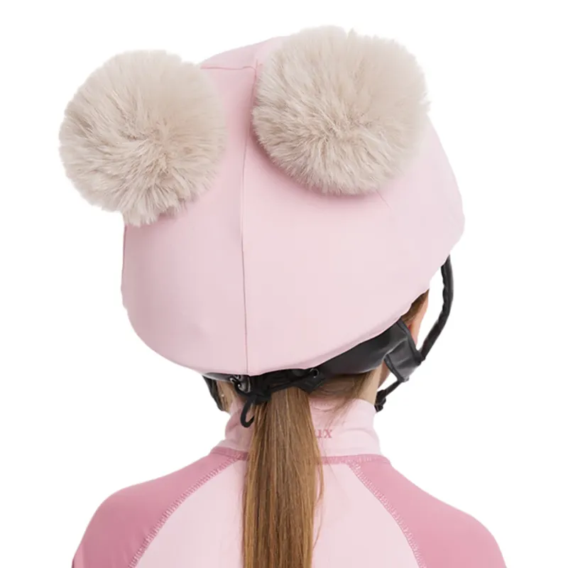LeMieux Mini Double Pom Hat Silk - Blossom-5