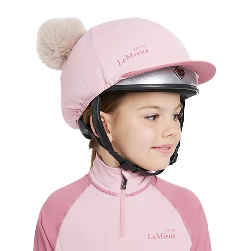 LeMieux Mini Double Pom Hat Silk - Blossom-4