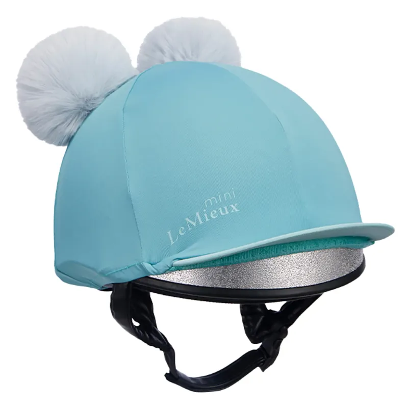 LeMieux Mini Double Pom Hat Silk - Lagoon