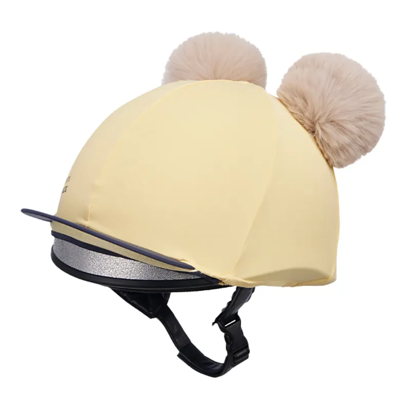 LeMieux Mini Double Pom Hat Silk - Mimosa-2