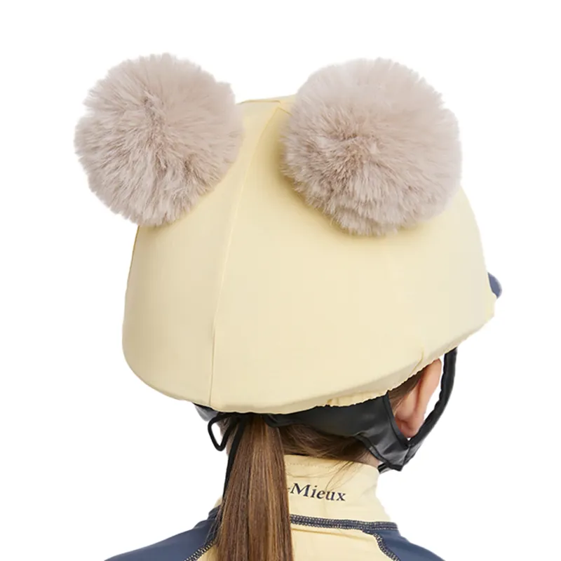 LeMieux Mini Double Pom Hat Silk - Mimosa-3