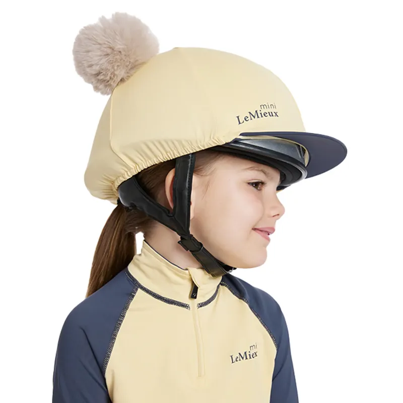 LeMieux Mini Double Pom Hat Silk - Mimosa-5