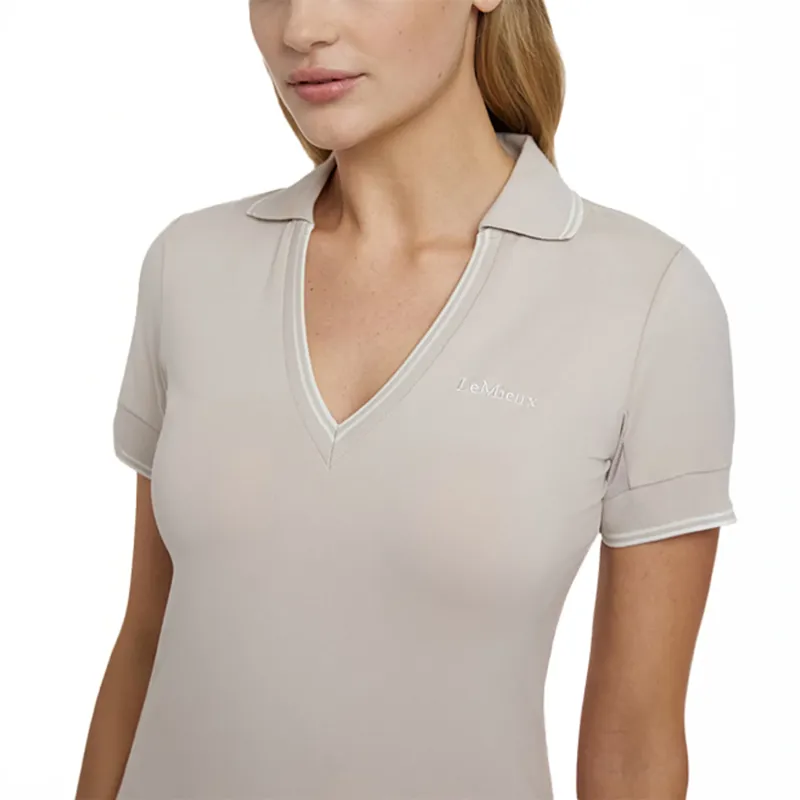 LeMieux Serena Sports Polo - Stone-3