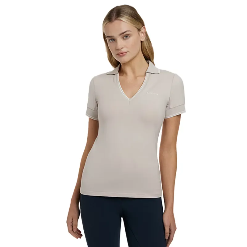LeMieux Serena Sports Polo - Stone-1