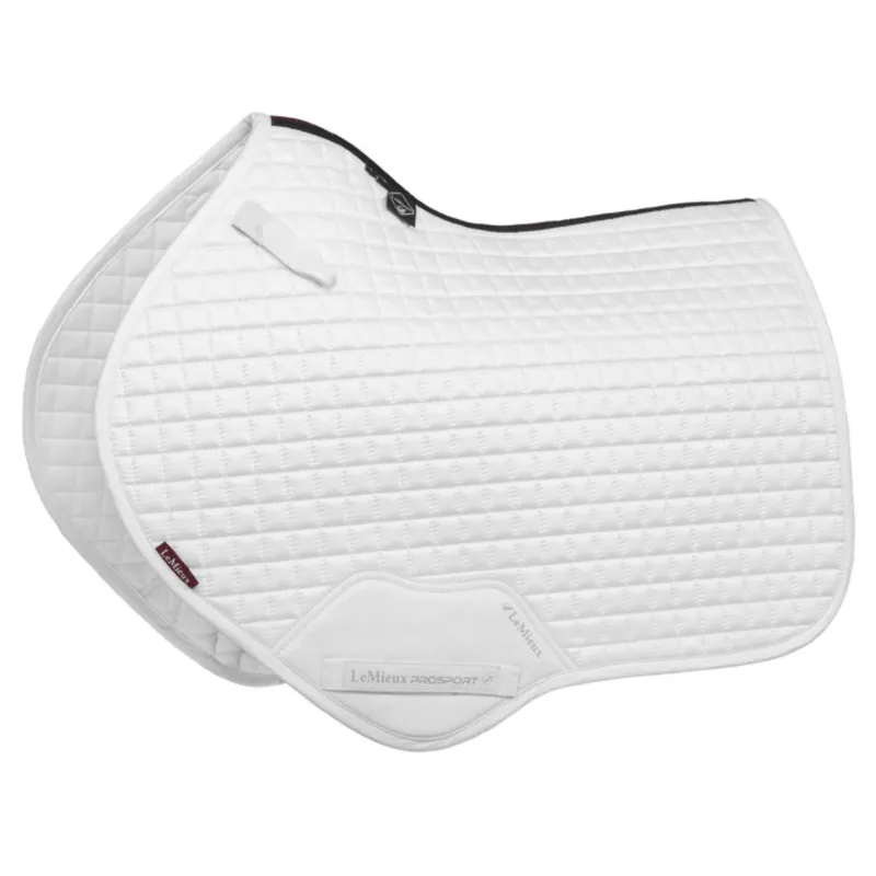 LeMieux Suede Close Contact Square - White